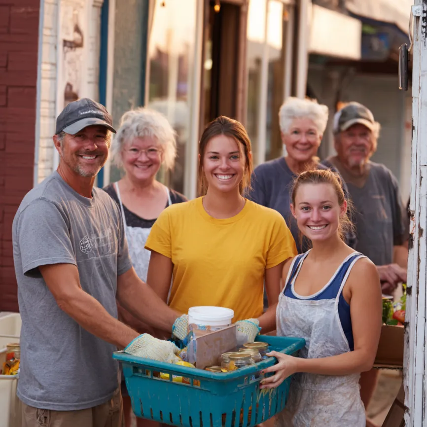 Ferris State student-athletes and Big Rapids, Northern Michigan community giving donations
